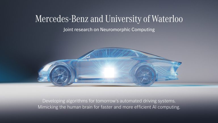 Mercedes-Benz and the University of Waterloo have signed a Memorandum of Understanding to collaborate on research led by Prof. Chris Eliasmith in the field of neuromorphic computing. (CNW Group/Mercedes-Benz Canada Inc.)