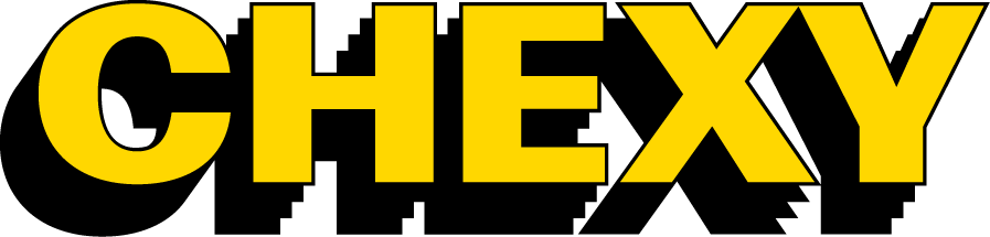Chexy logo in black and yellow